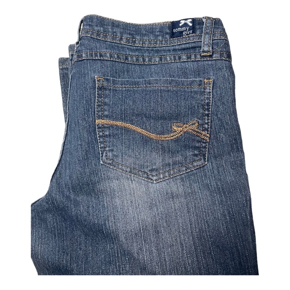 Vintage Tommy Girl Jeans Juniors Size 9R Bootcut Blue Stretch Denim FREE SHIP! - Picture 4 of 5